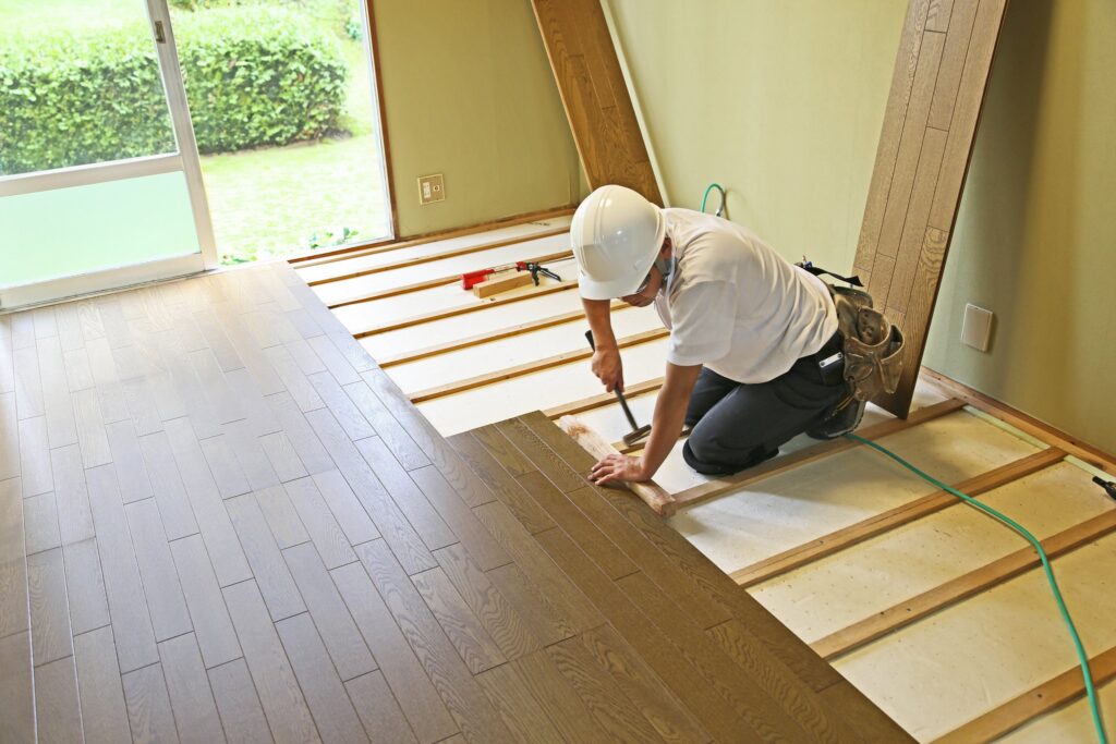 床と建具の入れ替え